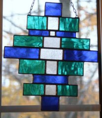 blue and green suncatcher